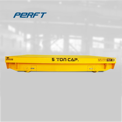 Carbon Steel Motorized Steel Coil Automated Transfer Trolley Wagon 25t