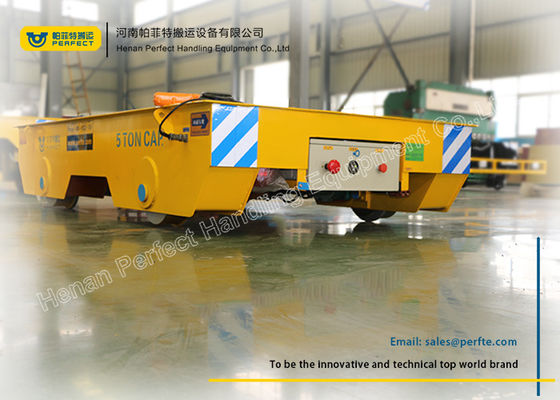 Paper Mills Rail Transfer Cart / Battery Transfer Carriage Steel Box Structure