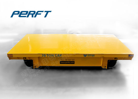 automatic cable  drum powered roller mounted rail transfer flat cars