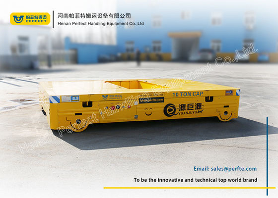 Motorized Transfer Trolley Steel Transport Carriage Machine Handling Steerable Bogie