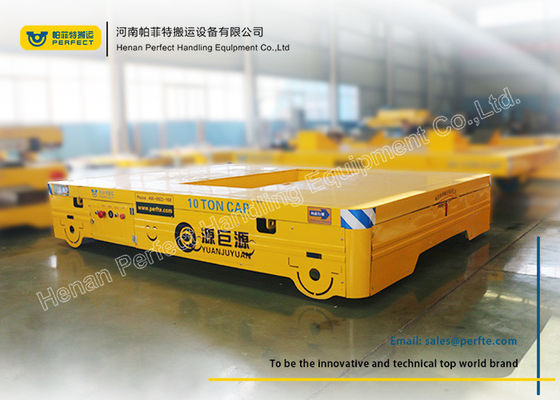 Motorized Transfer Trolley Steel Transport Carriage Machine Handling Steerable Bogie