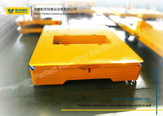 Motorized Transfer Trolley Steel Transport Carriage Machine Handling Steerable Bogie