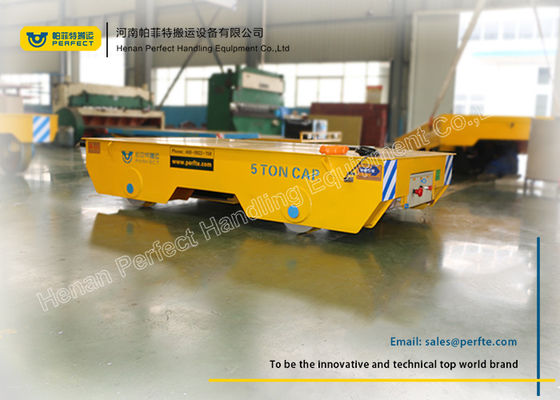 Paper Mills Rail Transfer Cart / Battery Transfer Carriage Steel Box Structure