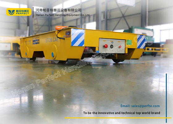 Paper Mills Rail Transfer Cart / Battery Transfer Carriage Steel Box Structure