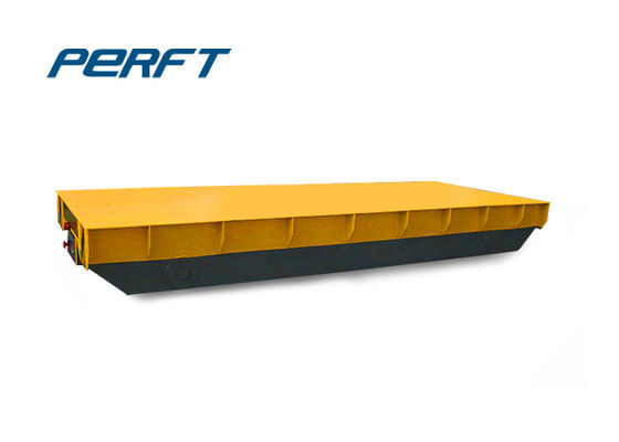 Warehouse Material Transfer Cart With Battery Powered Supply Mode On Rails